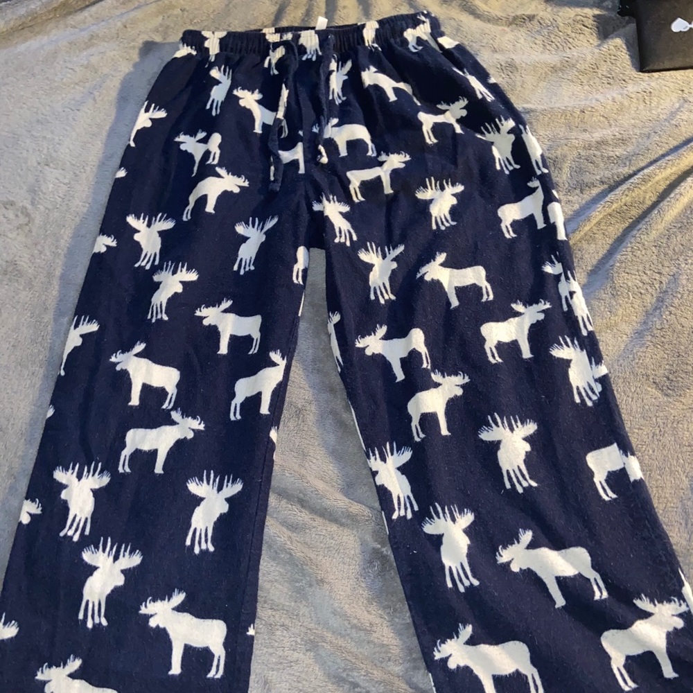 Elk blue and white pj pants